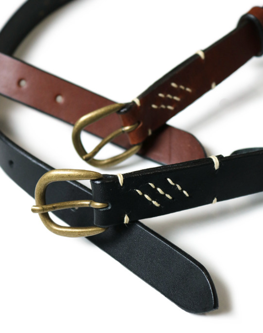 Kapital Leather Stud Belt (Amenimomakezu)