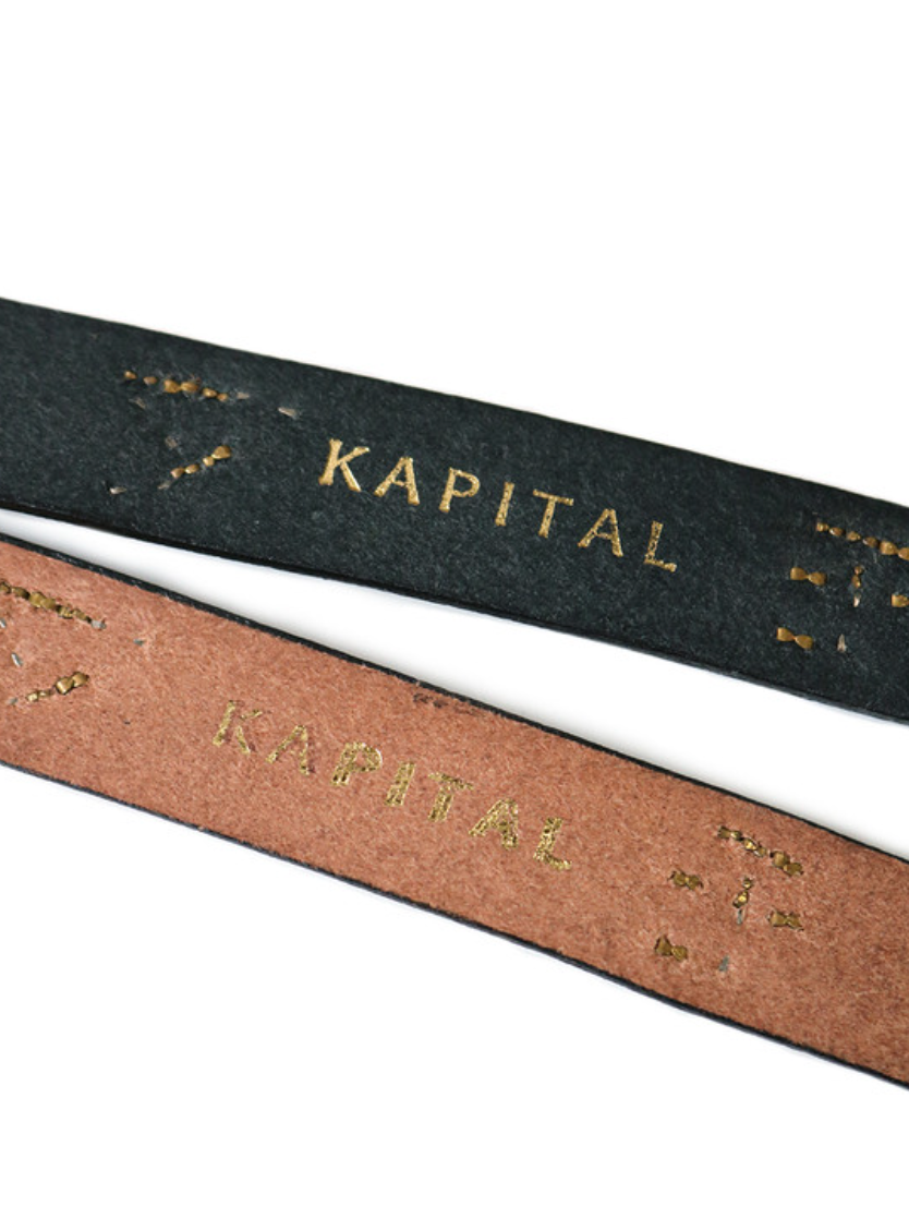 Kapital Leather Stud Belt (Amenimomakezu)