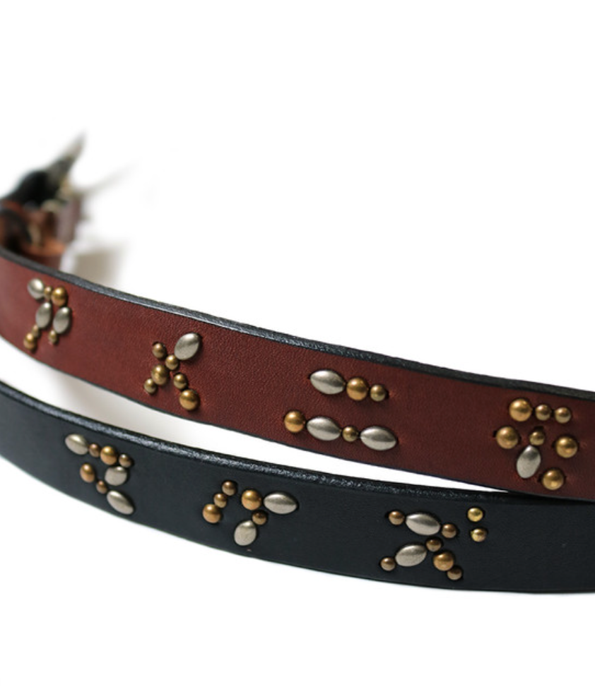 Kapital Leather Stud Belt (Amenimomakezu)