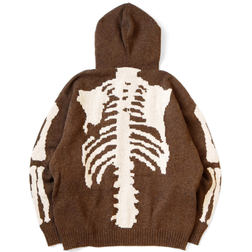 Kapital 5G Wool Bone Hooded Sweater