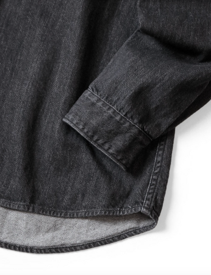 Kapital 8oz Black x Kinari Denim Drizzler Work Shirt