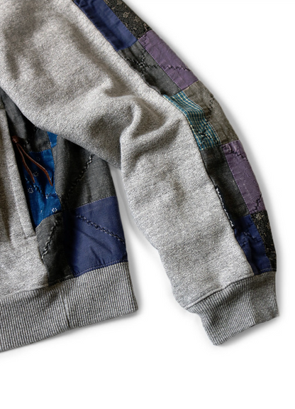 Kapital Top Fleece x Rainbowy Quilt 2Tone Big Sweatshirt