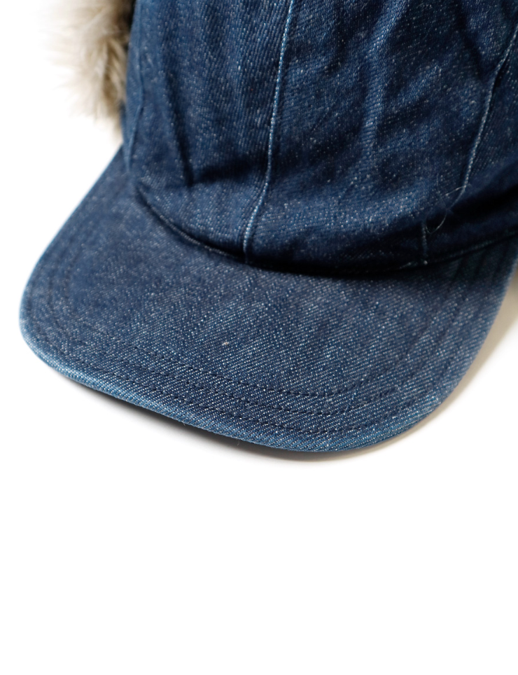 Kapital 11.5oz Denim Laundry Hunter Cap