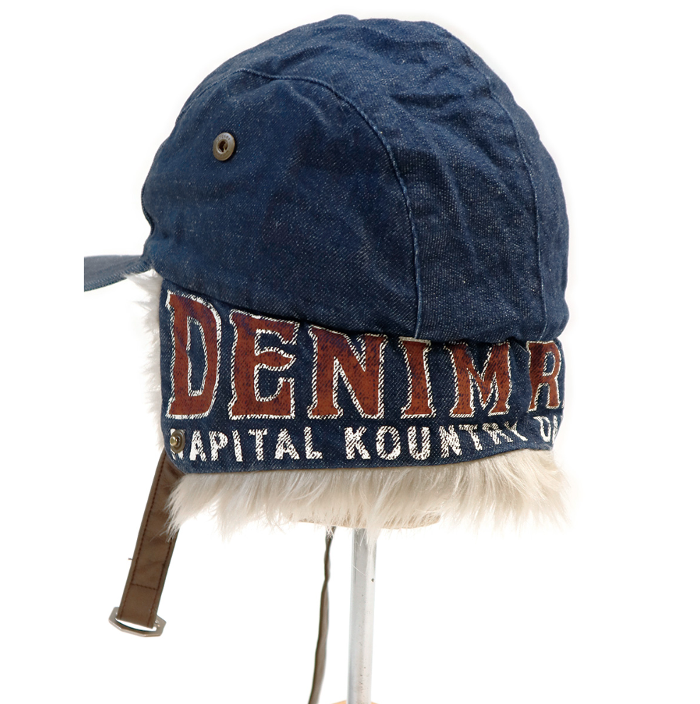 Kapital 11.5oz Denim Laundry Hunter Cap