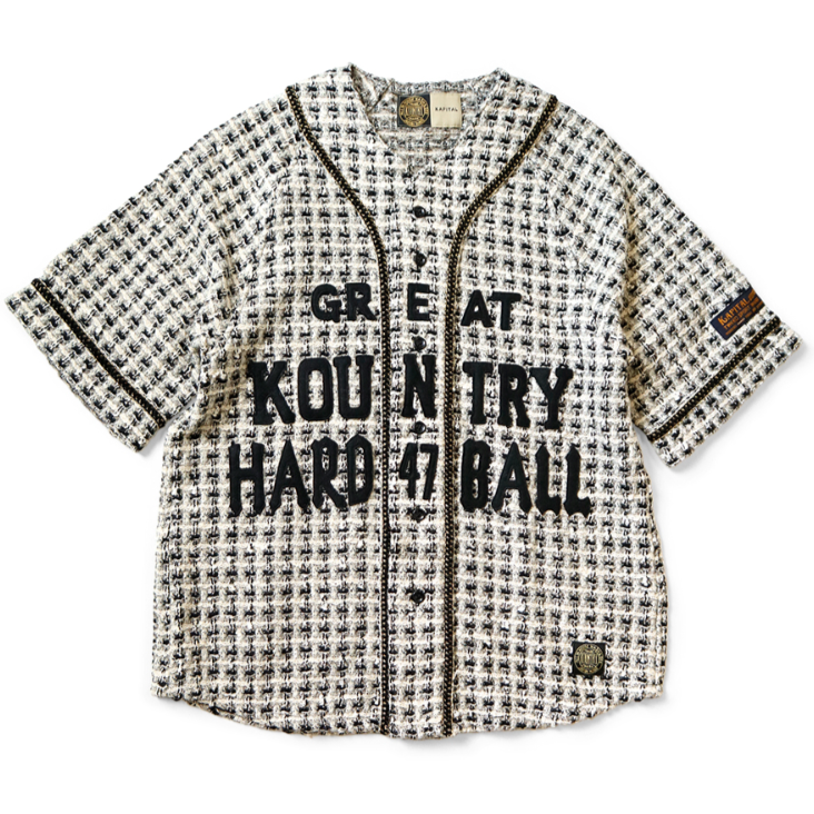 Kapital Fancy Tweed Great Kountry Baseball Shirt