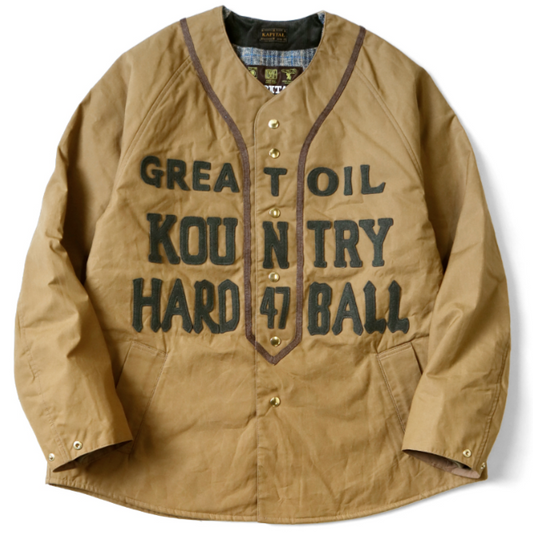 Kapital Cotton Weather Oil Coated Baseball Blouson