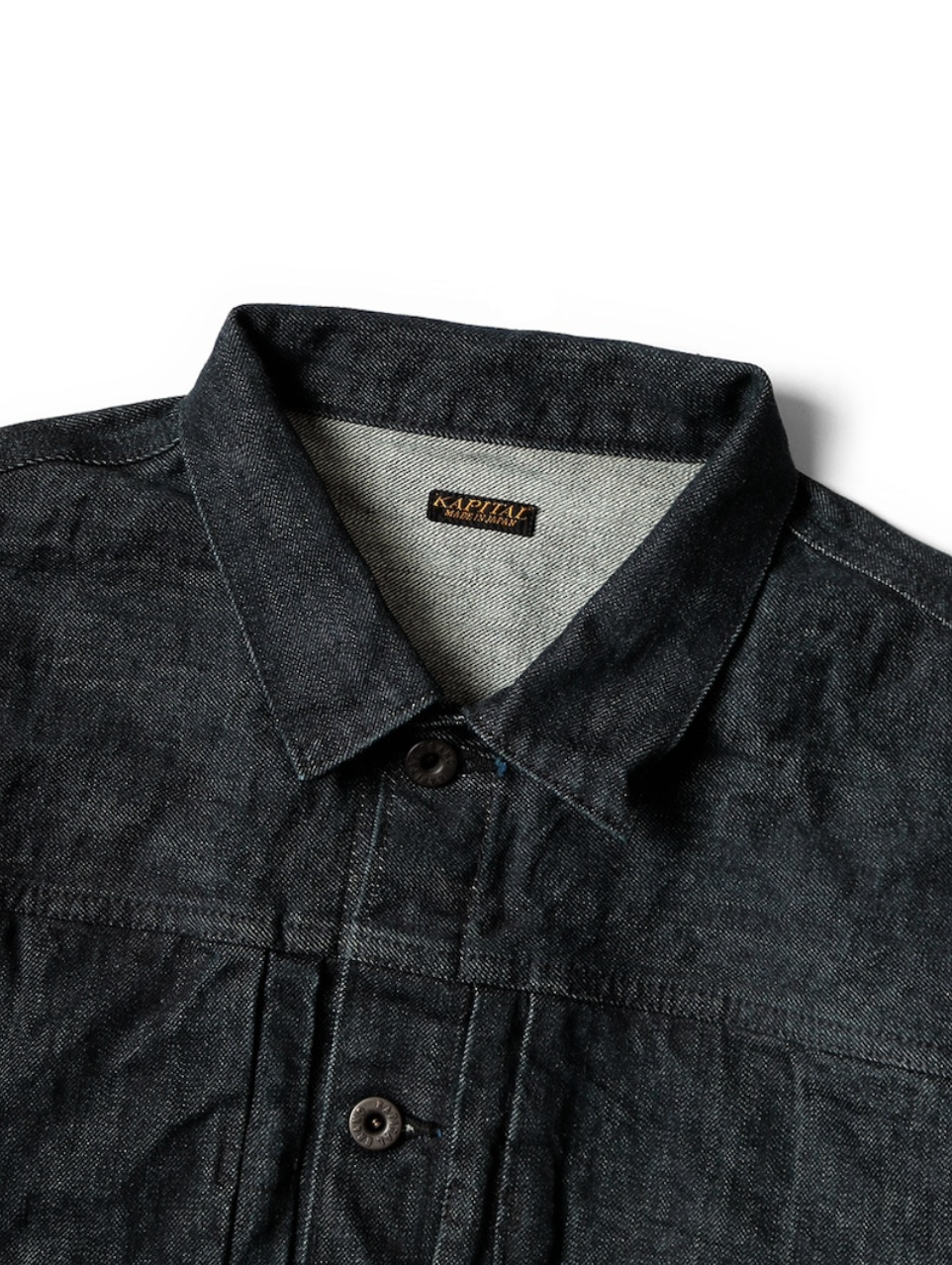 Kapital 14oz Denim 1st Jacket (Black Thread Ver.)