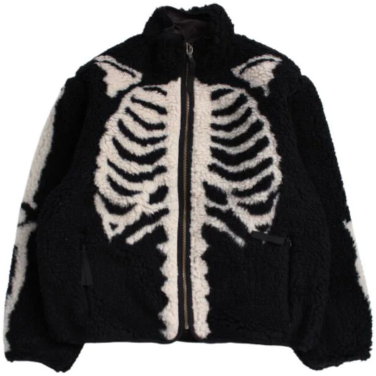 Kapital Bone Pattern Boa Fleece Reversible Blouson Jacket