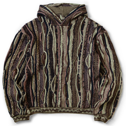 Kapital 7G Knit Gaudy Hooded Sweater