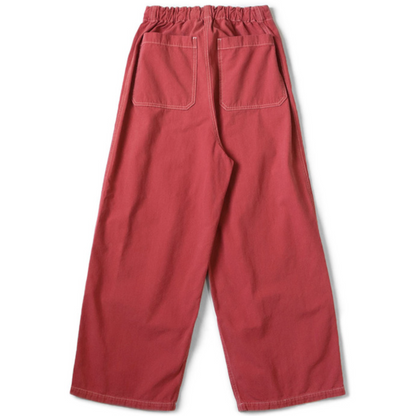 Kapital California Red Canvas W Knee Easy Baggy Pants