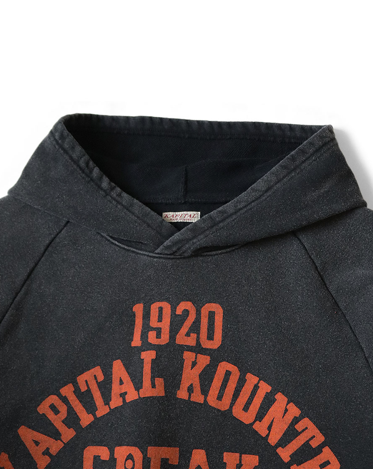 Kapital Raglan Hooded Fleece Sweatshirt (Speakeasy College Pt)