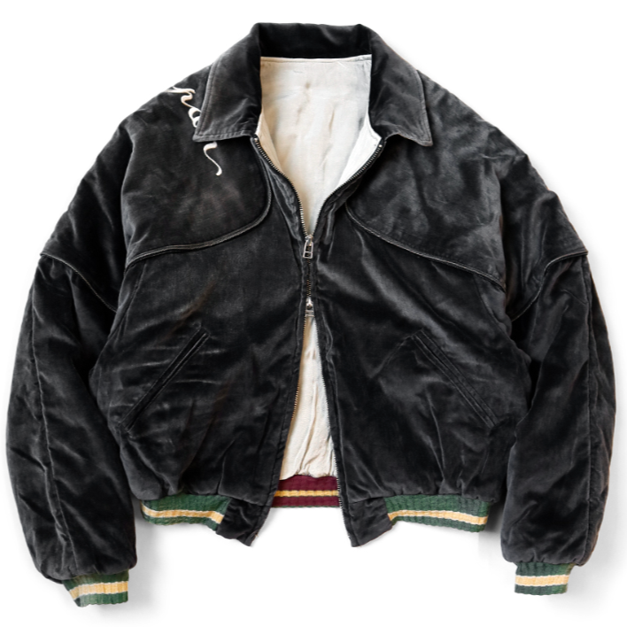 Kapital Velvet Siamese Bomber Drizzler Jacket