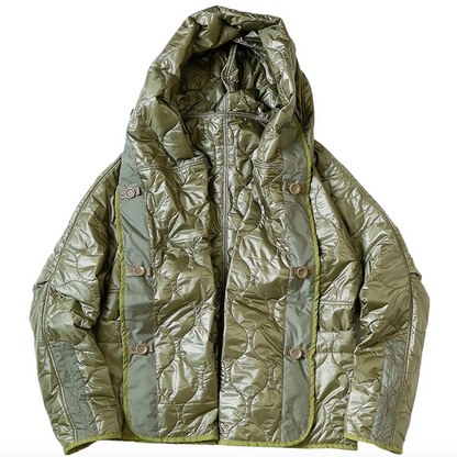 Kapital Nylon Quilted Lining Ring Coat