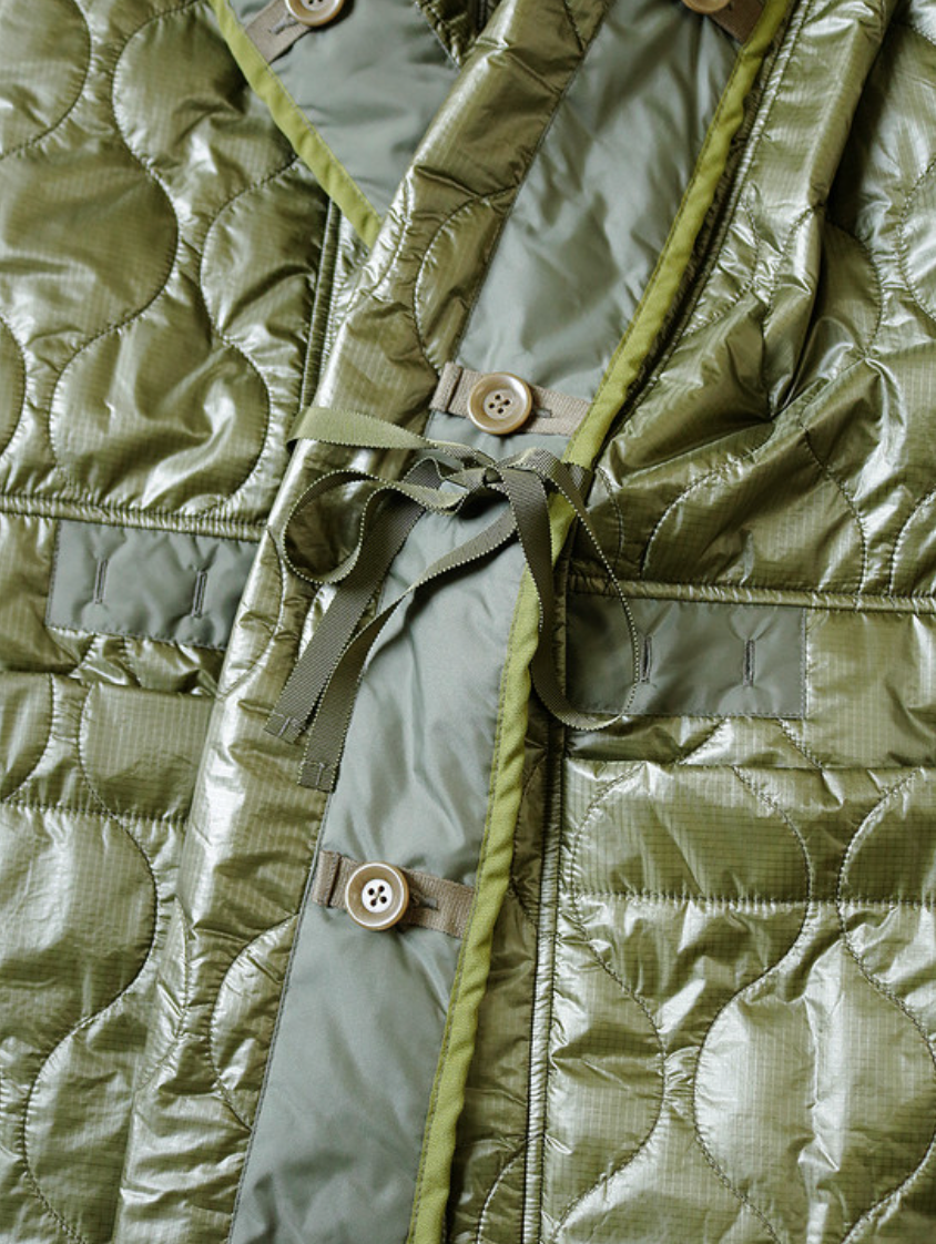 Kapital Nylon Quilted Lining Ring Coat