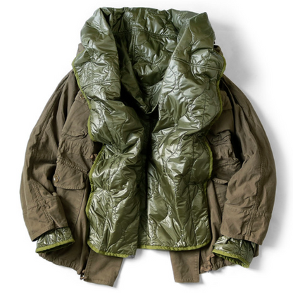 Kapital Nylon Quilted Lining Ring Coat