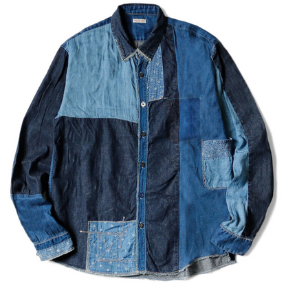 Kapital Cotton x Linen IDG Patch Kathmandu Shirt