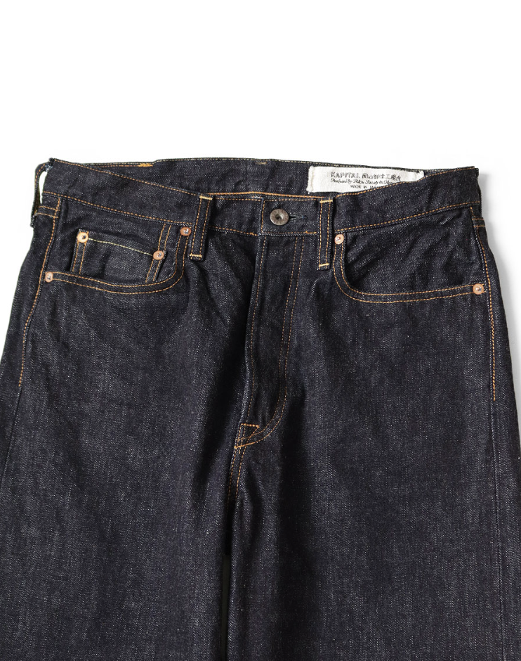 Kapital 14oz Denim 5P Selvedge Wide Leg Monkey TH