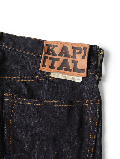 Kapital 14oz Denim 5P Selvedge Wide Leg Monkey TH