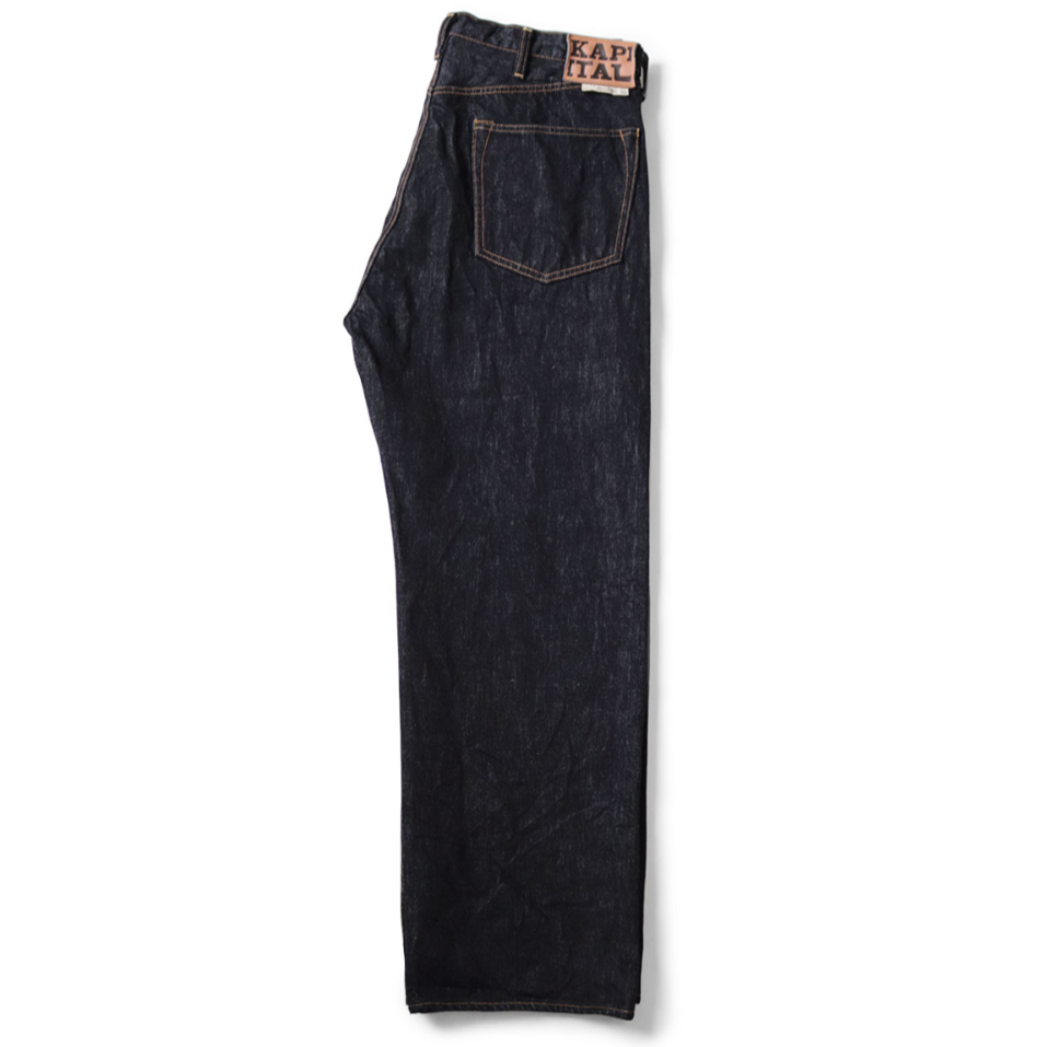 Kapital 14oz Denim 5P Selvedge Wide Leg Monkey TH (40~46inch)