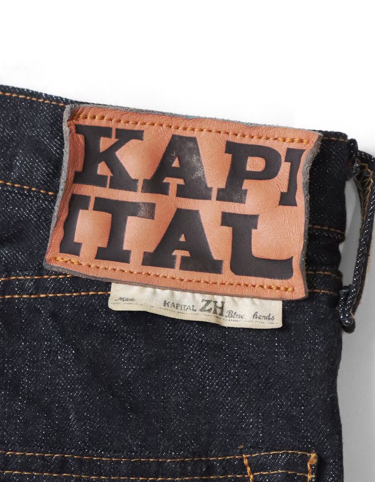 Kapital 14oz Denim 5P Selvedge Wide Leg Monkey TH (40~46inch)