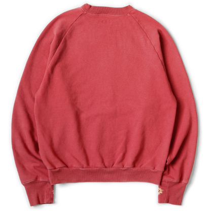 Kapital Fleece Raglan Crewneck Sweatshirt (Speakeasy College Print)