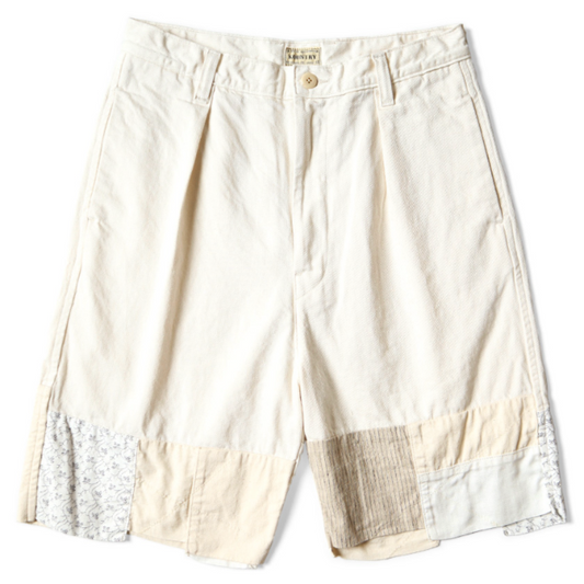 Kapital Kountry 10oz White Denim Shorts (Hutteri Remake)