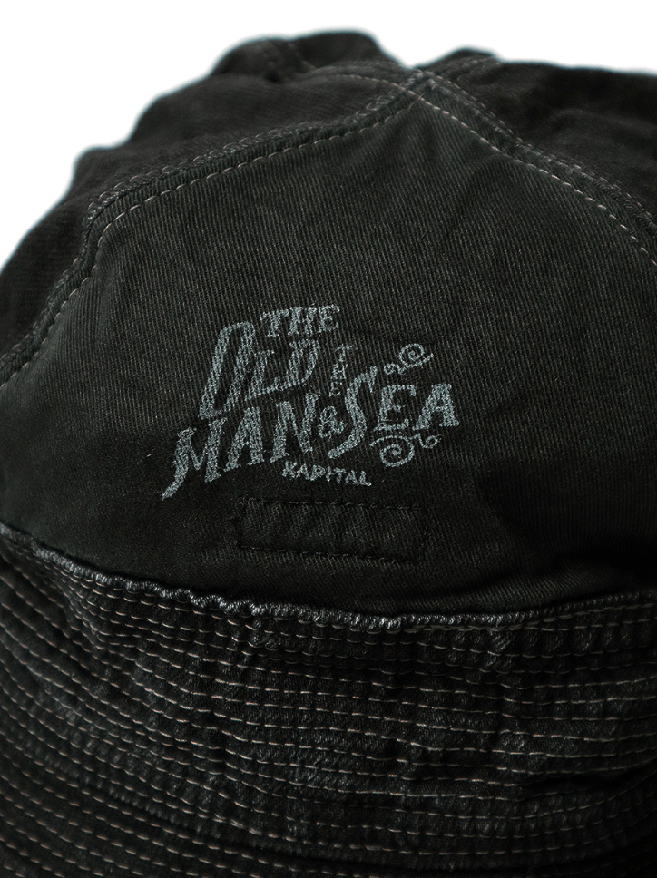 Kapital 11.5oz Black x Black Denim The Old Man and the Sea Hat