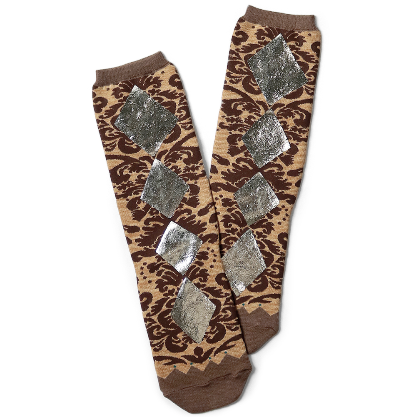 Kapital 200 Fizz pt Damask Pattern Socks