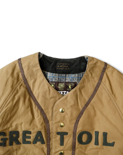 Kapital Cotton Weather Oil Coated Baseball Blouson