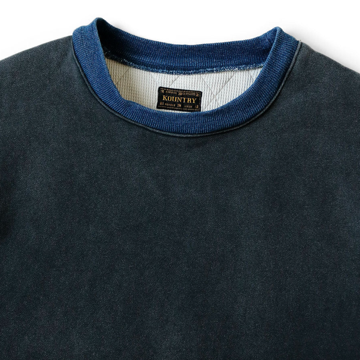 Kapital Fleece x Denim Quilting 2Tone Big Sweatshirt