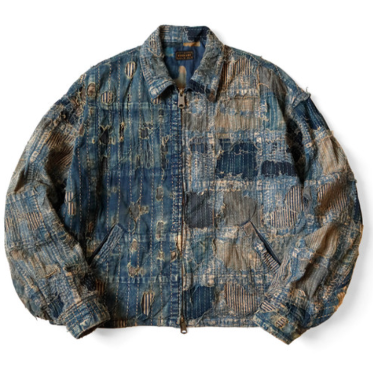 Kapital T Back Boro Zip Drizzler Jacket