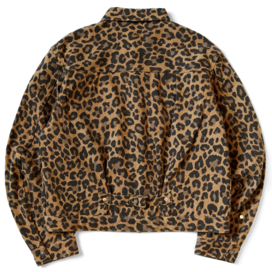 Kapital Twill Aged Wool Leopard Print 1st Jacket