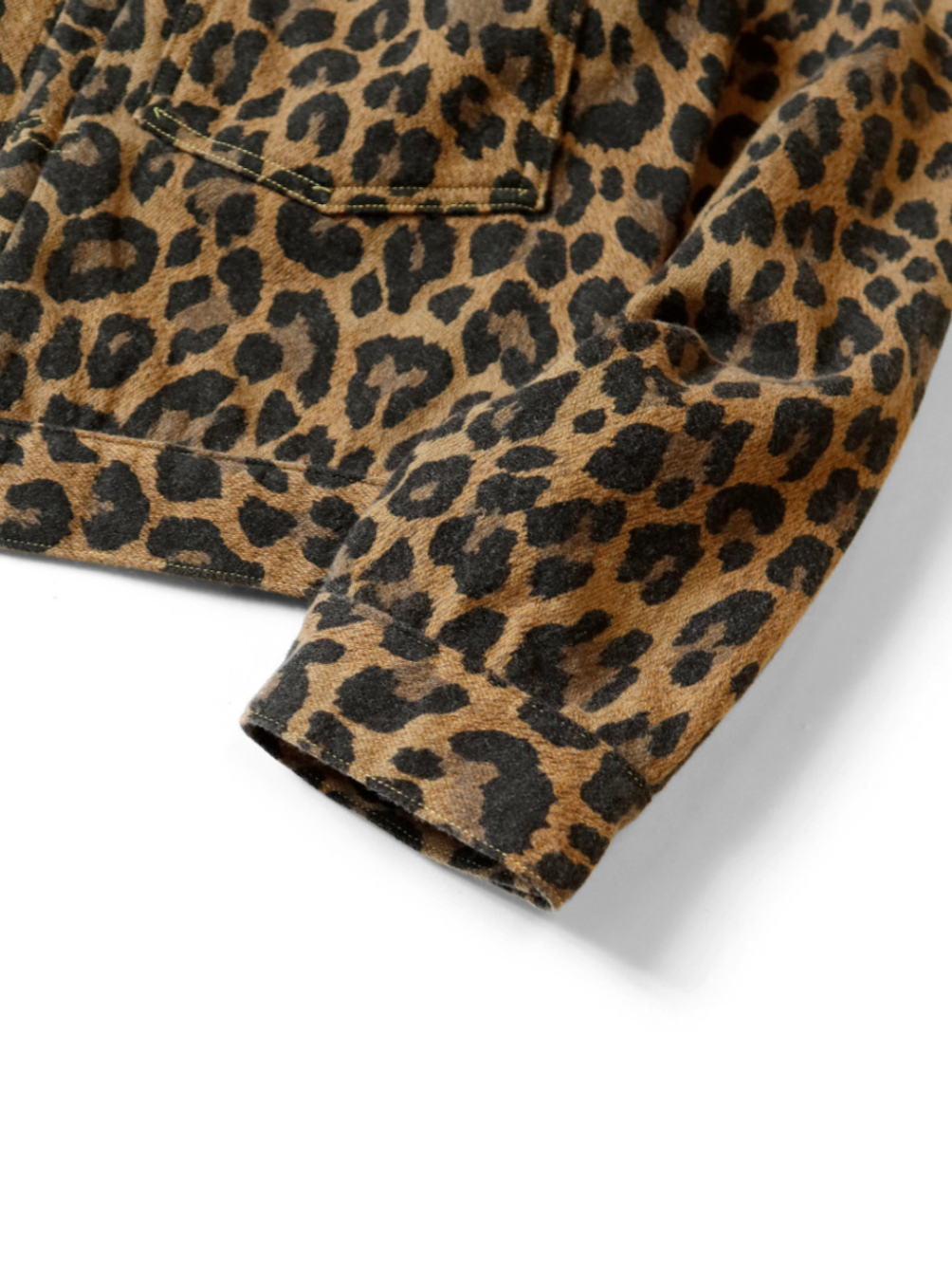 Kapital Twill Aged Wool Leopard Print 1st Jacket