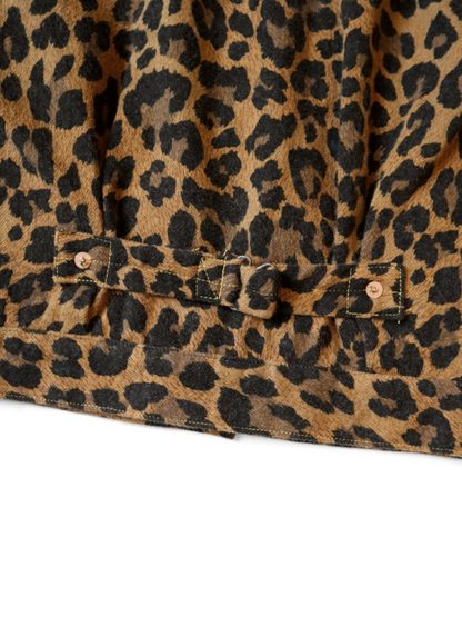 Kapital Twill Aged Wool Leopard Print 1st Jacket