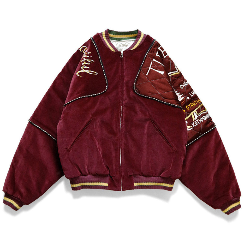 Kapital Velveteen Siamese Bomber Jacket (Beautiful TIBET)