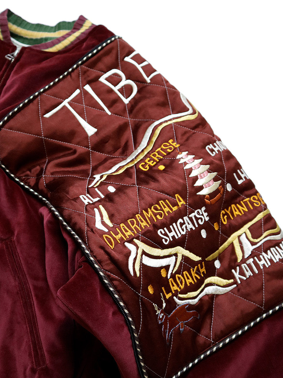 Kapital Velveteen Siamese Bomber Jacket (Beautiful TIBET)