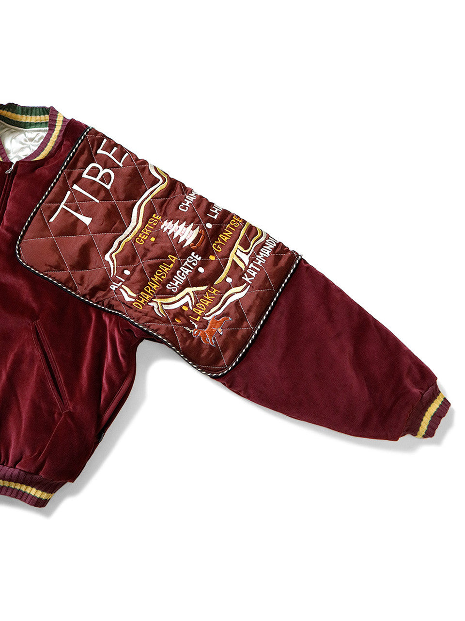 Kapital Velveteen Siamese Bomber Jacket (Beautiful TIBET)