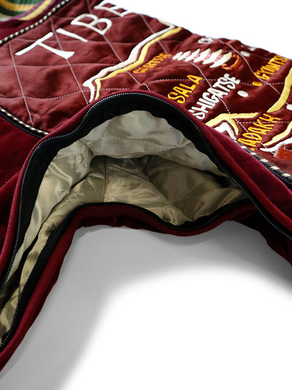 Kapital Velveteen Siamese Bomber Jacket (Beautiful TIBET)