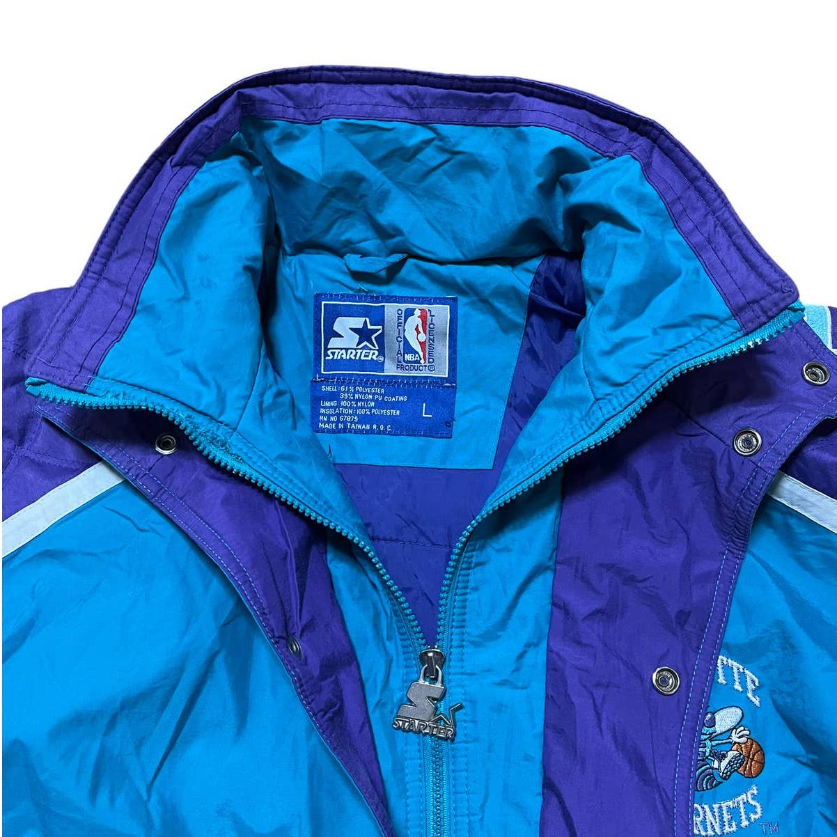 Vintage Starter Charlotte Hornets Jacket