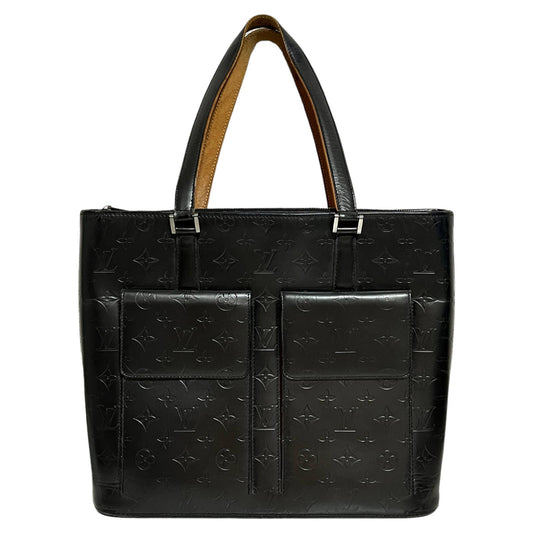 Louis Vuitton Black Monogram Mat Willwood Tote Bag