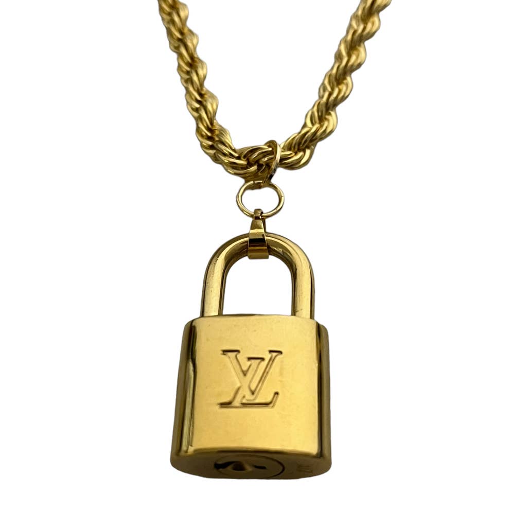 Louis Vuitton Gold Lock Necklace 