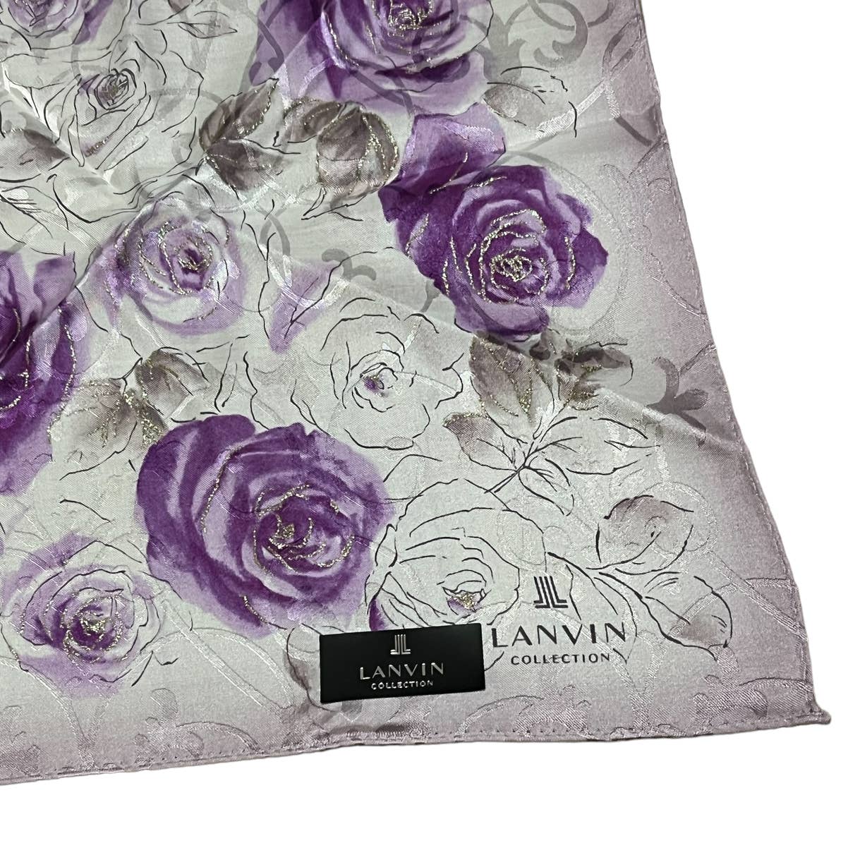 Lanvin Floral Bandana White/Purple