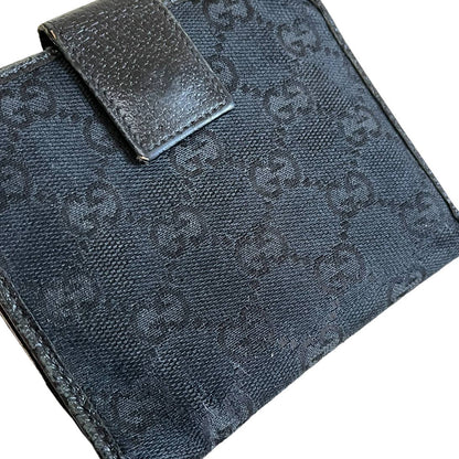 Gucci Monogram Bifold Wallet Black