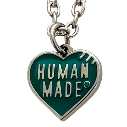 Human Made Heart Necklace - Green