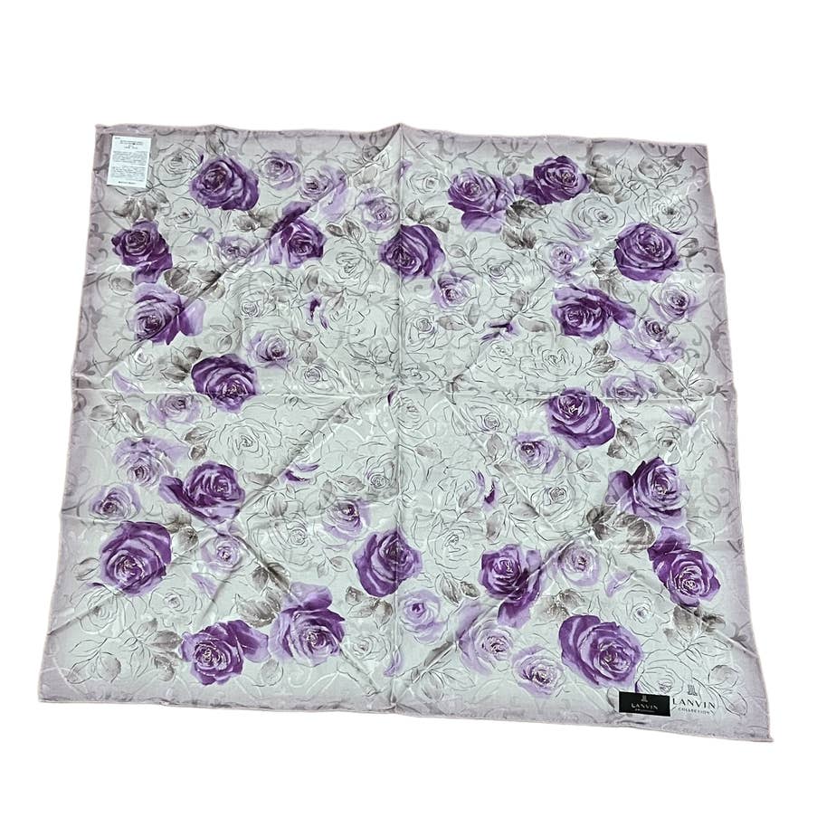 Lanvin Floral Bandana White/Purple