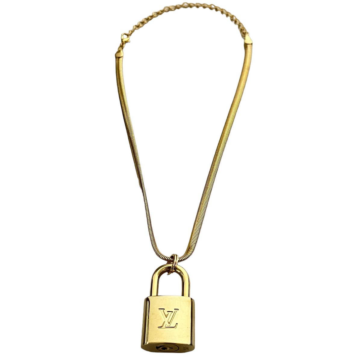 Louis Vuitton Gold Lock Necklace 