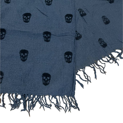 Hysteric Glamour Skull Scarf Gray